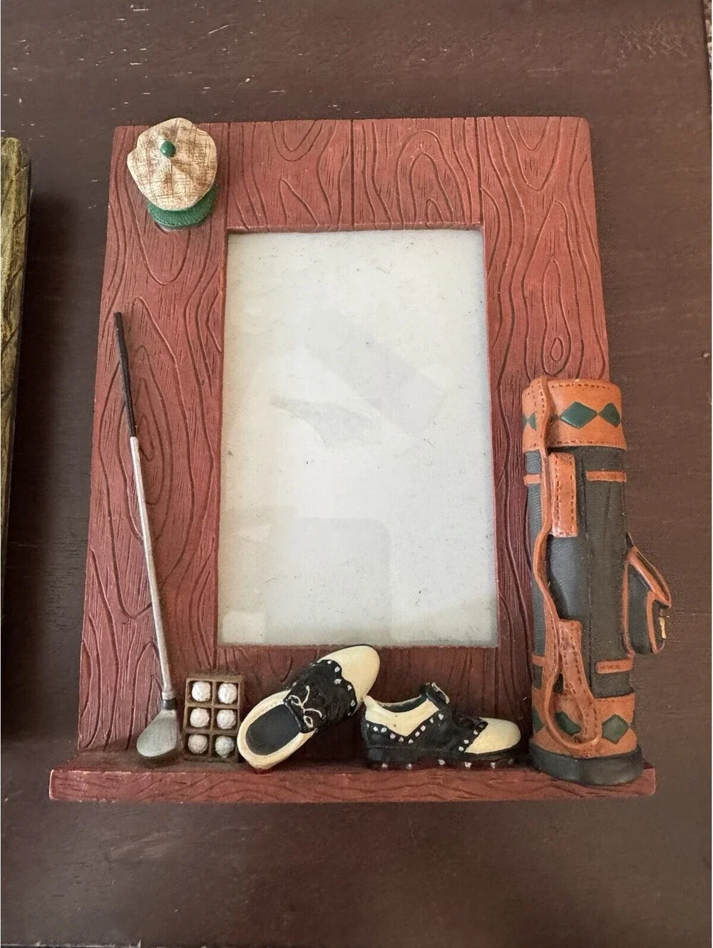Set Of 2 3D Resin Golf Themed Photo Picture Frame 4x6 Sports